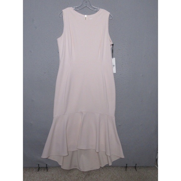 Calvin Klein Dresses & Skirts - Calvin Klein Dress 14 Pink Ruffle Hem High Low‎ Mermaid Cocktail Event READ NWT